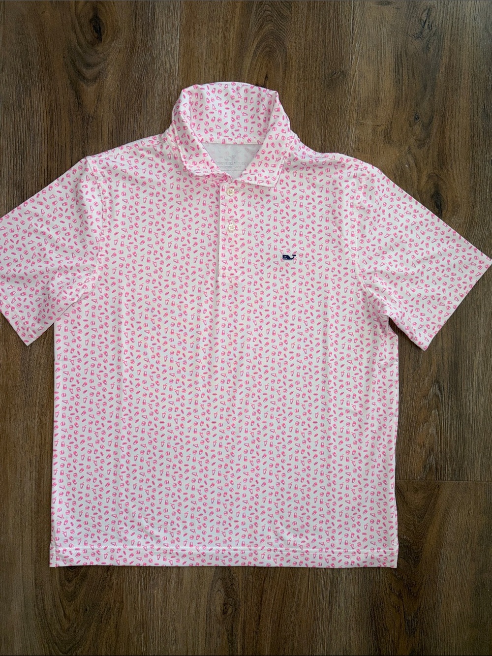 Vineyard Vines Boys Printed Performance Polo